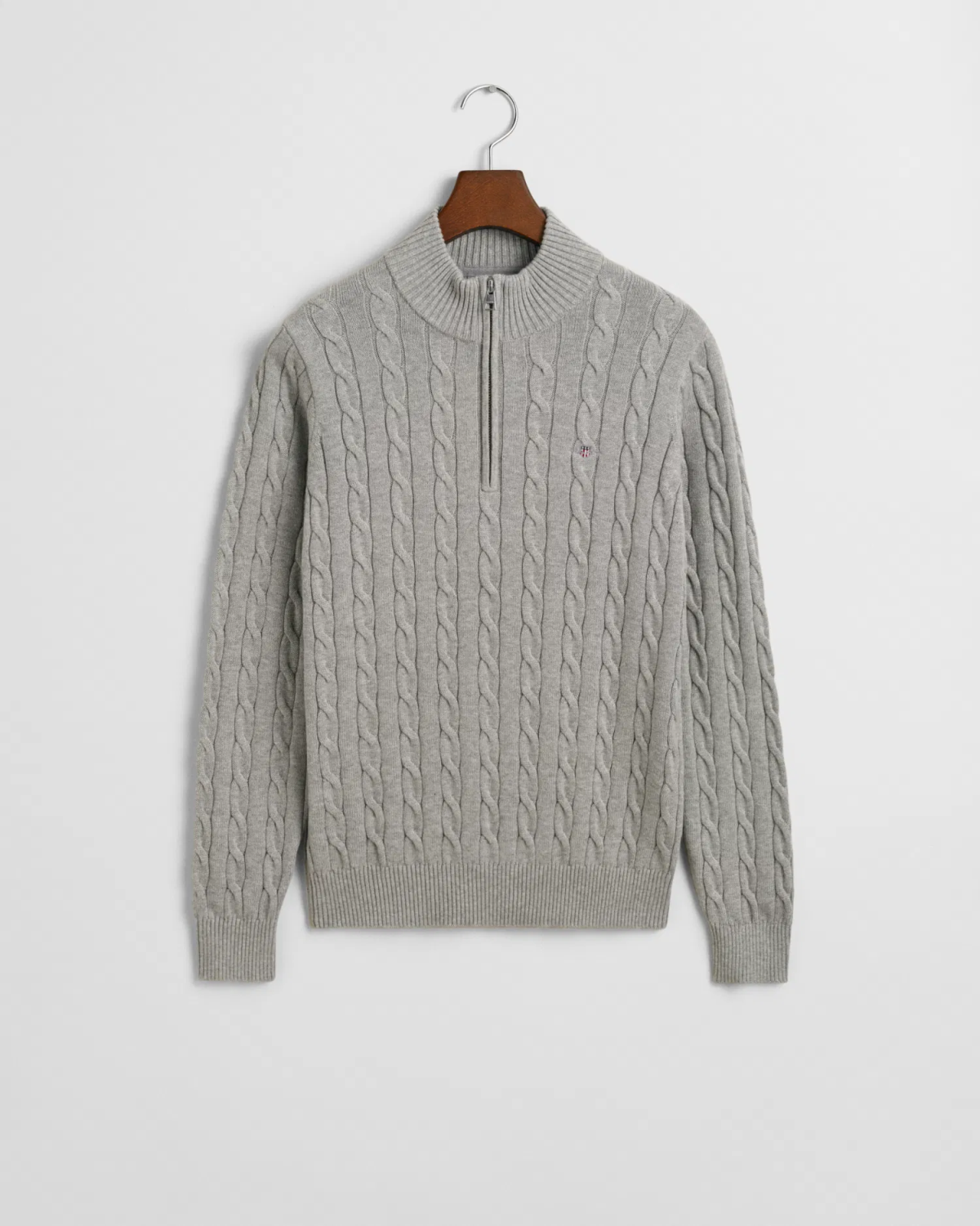 Cotton Cable Half Zip