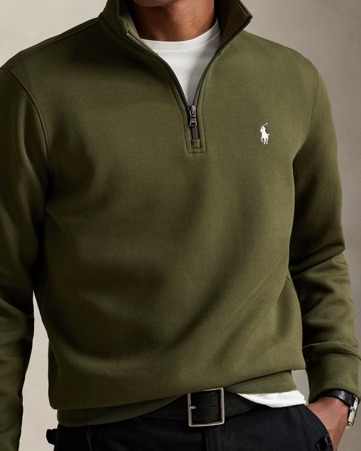 Double-Knit Quarter-Zip Pullover(3062)
