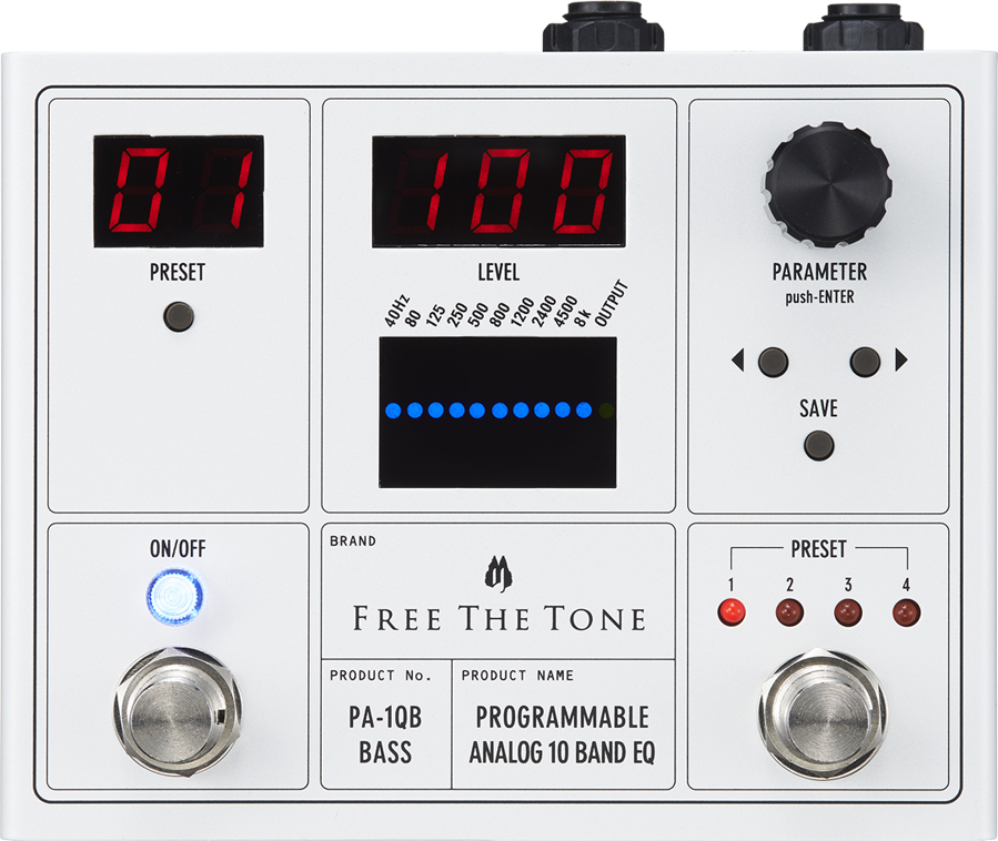 Free The Tone PROGRAMMABLE Analog 10 band EQ for Bass