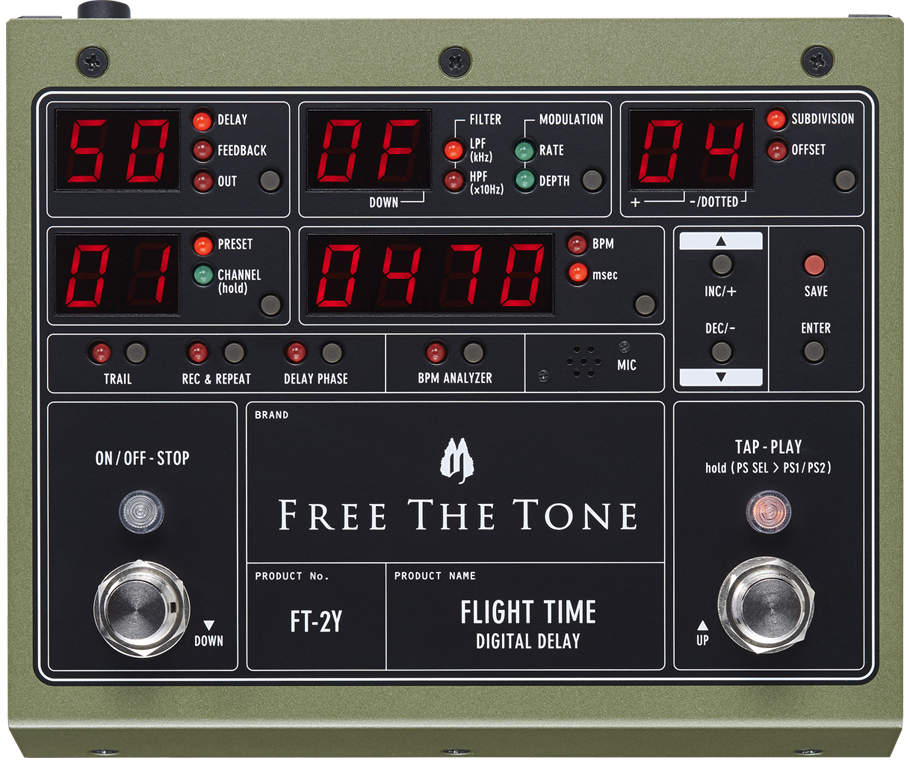 Free The Tone FLIGHT TIME DIGITAL DELAY FT-2Y