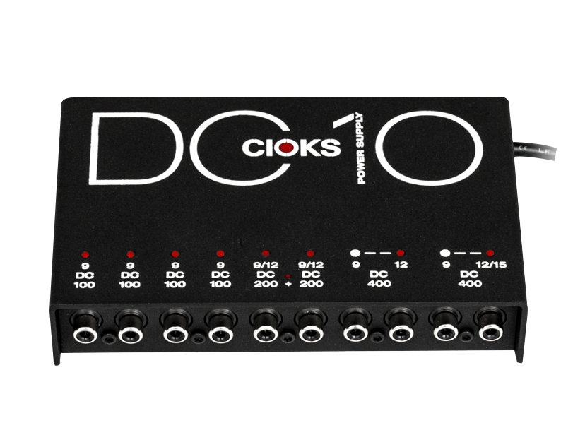 Cioks DC10 - 10 outlets in 8 isolated sections, 9, 12 and 15V DC