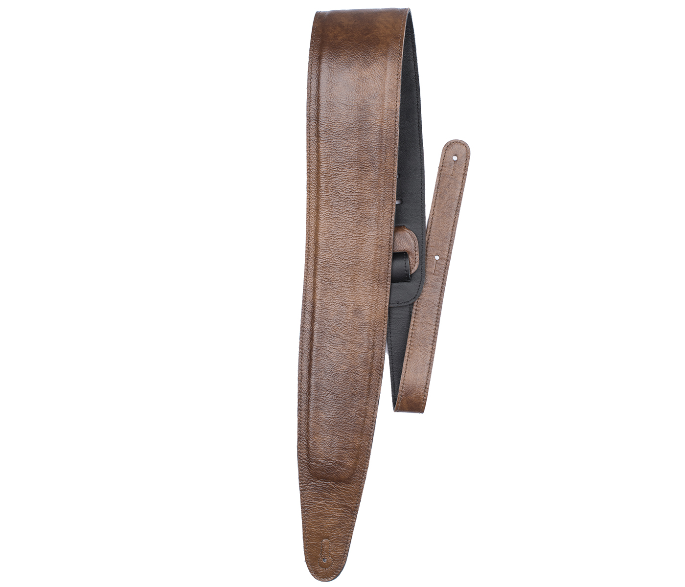 PERRIS 3,5" PADDED ITALIAN LEATHER GUITAR STRAP CHESTNUT