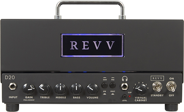 Revv D20  20w Lunchbox Tube Amp with built in Two notes Torpedo Reactive Load and Cab Sim