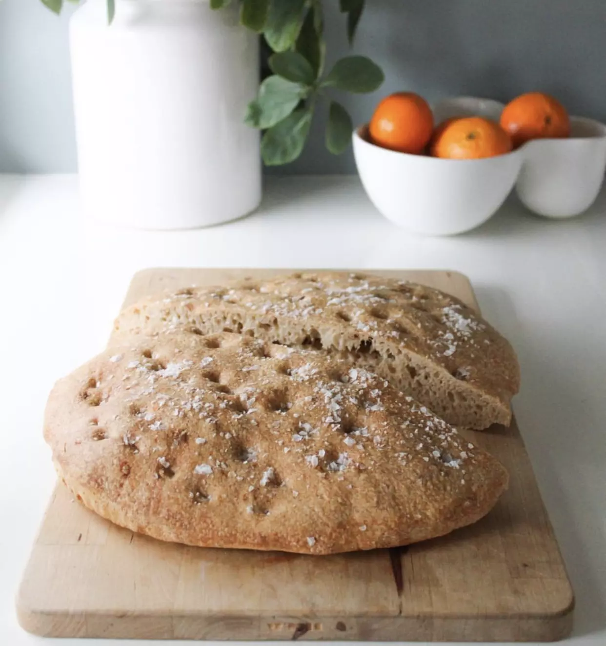 Focaccia til salat.