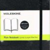 Moleskine Black Plain Notebook pocket