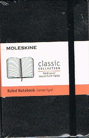 Moleskine Black Ruled Notebook pocket