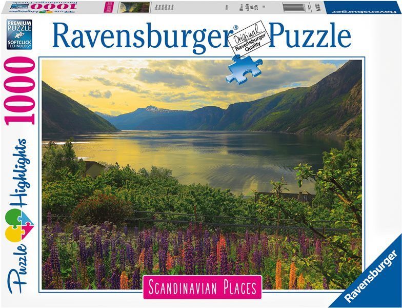 Ravensburger puslespill 1000 brikker - Fjord i Norge