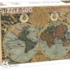 Puslespill 500 Gammelt kart over verden