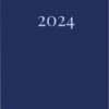 Kalender 2024 7.Sans Datum Trend, imitert skinn blå
