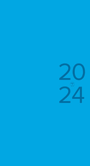 Kalender 2024 7.Sans Datum Colour kartong blå