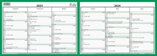 Kalender 2024 7.Sans Kontorkalender dobbel A4