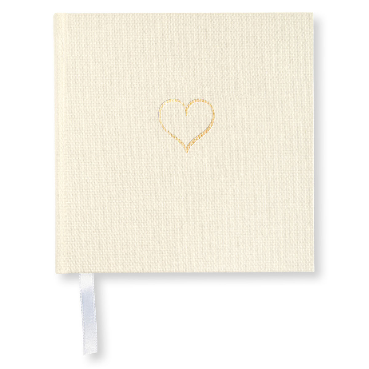 Blank Book Heart Paperstyle Off White