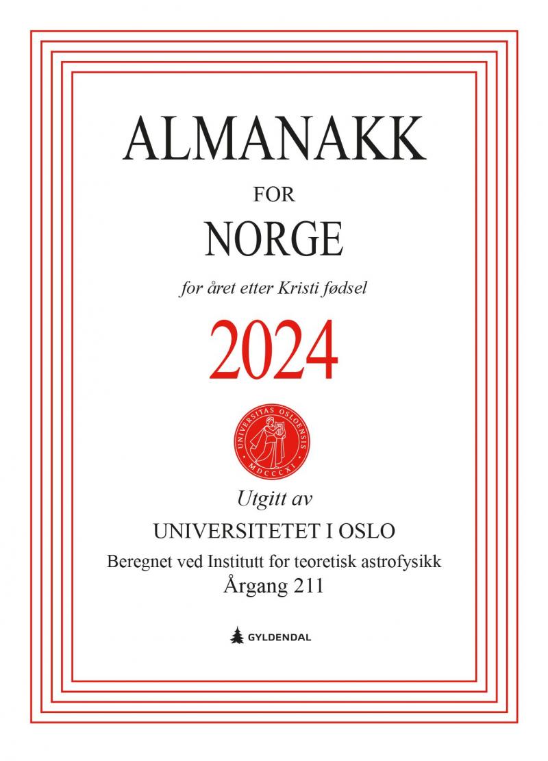 Almanakk for Norge 2024