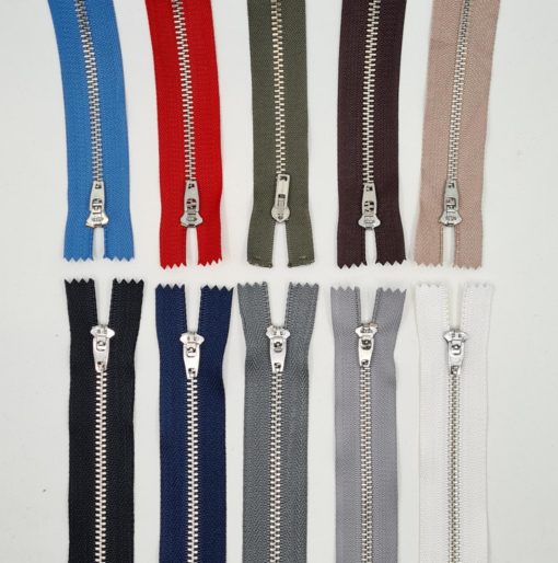 Glidelås metall - 15 cm