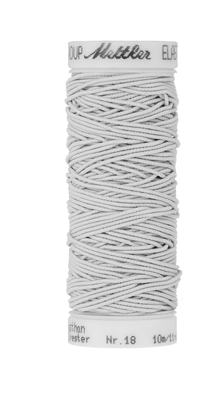 Elastisk sytråd 10m - hvit