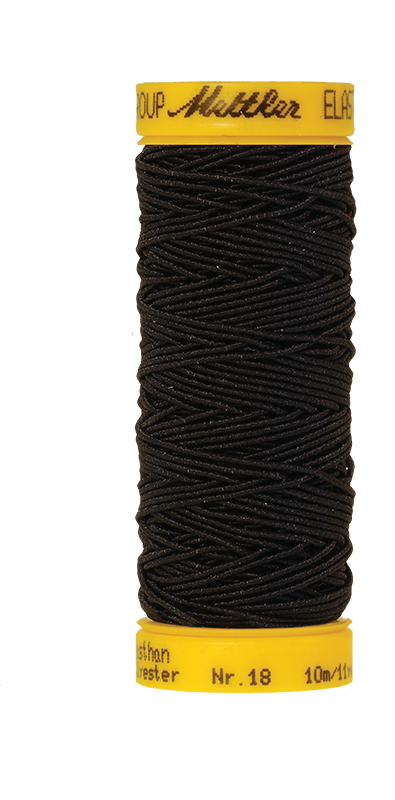 Elastisk sytråd 10m - sort