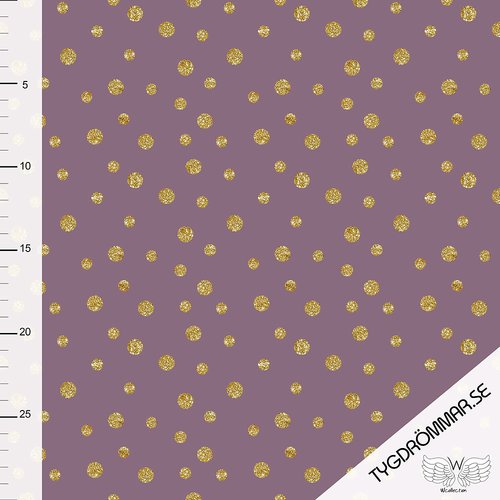 Tygdrömmar - Golden Dots Grape