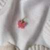 Maskemarkør pearls and knits - Sommerfugl rosa glitter