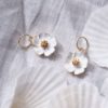 Maskemarkør pearls and knits - Flower power hvit