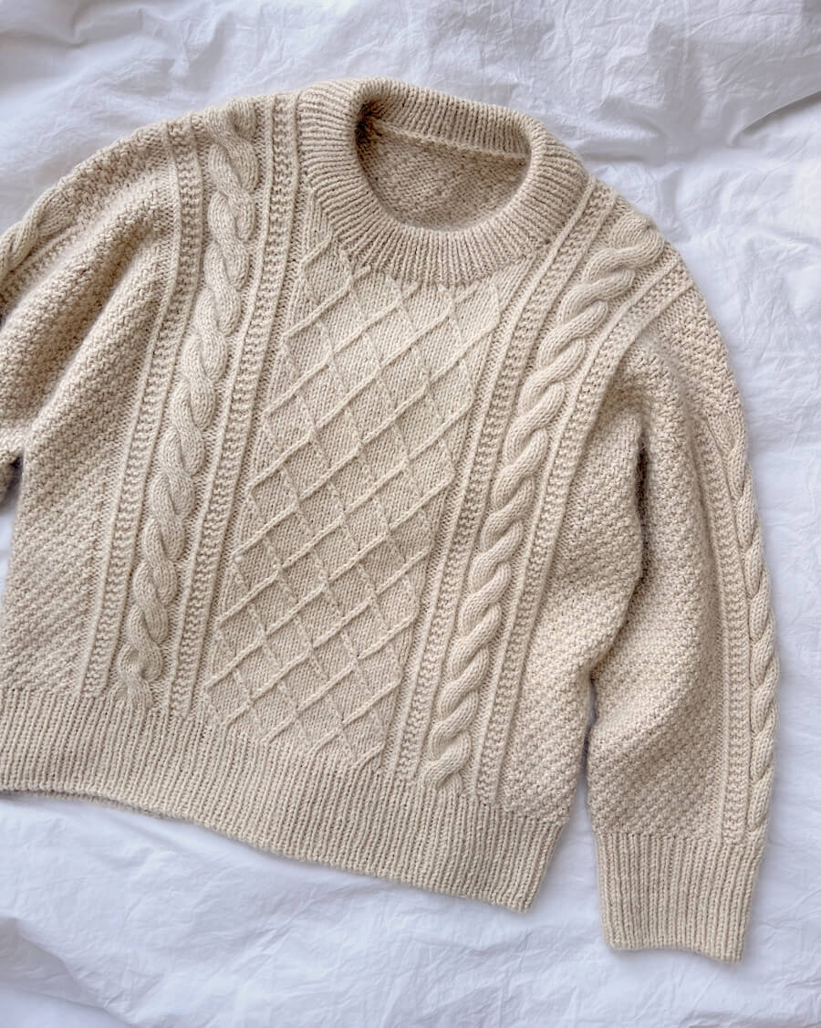 PetiteKnit - Moby Sweater - papir