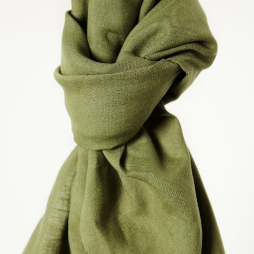 Mind the Maker - Nisa Softened Linen - Olive Green - 30cm