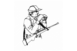 Safari Sling (rifle) XL lengde, Boonie Packer