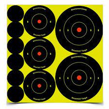 132stk. 1",2",3" Ass. Shoot.N.C Bullè-eye Targets, Birchwood Casey