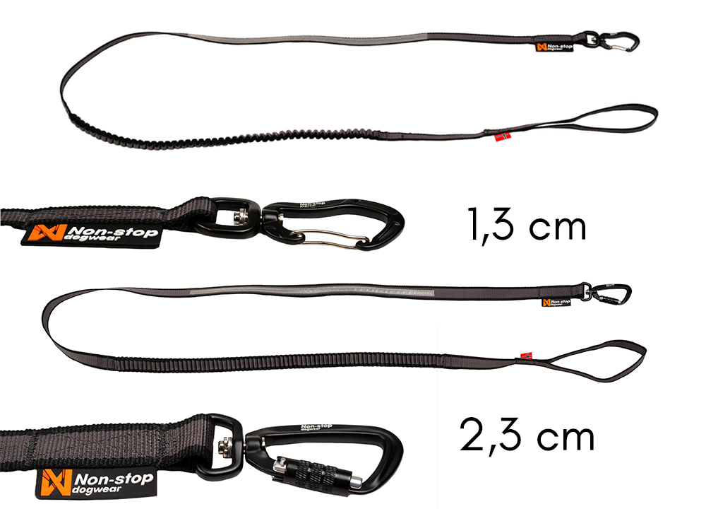 2,8m/23mm Bungee Touring Leash, Non-stop