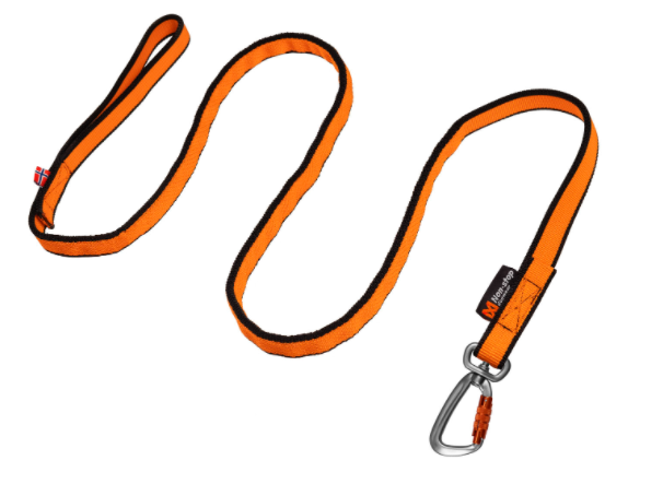 Non-Stop Dogwear Bungee leash, black/orange, 2.8M