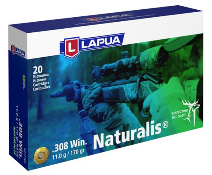 Lapua Naturalis 308 Win 170grs/11g