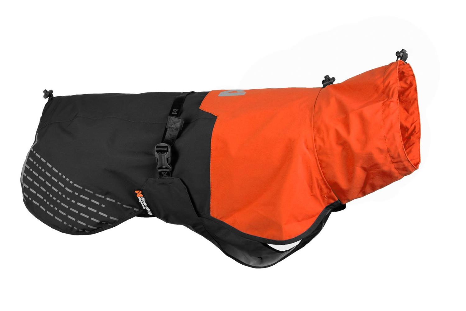 Str.55 Fjord raincoat, black/orange, Non-stop