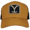 Y Logo Wheet Trucker Caps, Wheat/Black, One size, Yellowstone