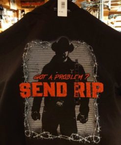 T-Skjorte Send Rip, Svart, Yellowstone