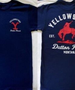 T-Skjorte Bucking Horse, Navy Blue, Yellowstone