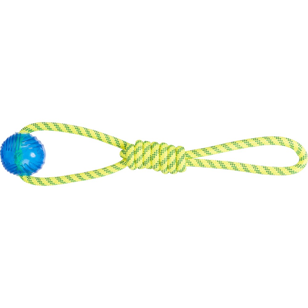 Aqua Toy TPR Ball M/Håndtak i Polyester Flyter Ø6 x 40cm, Trixie