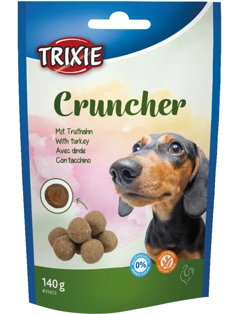 140g Cruncher Kuler M/Kalkun, Trixie