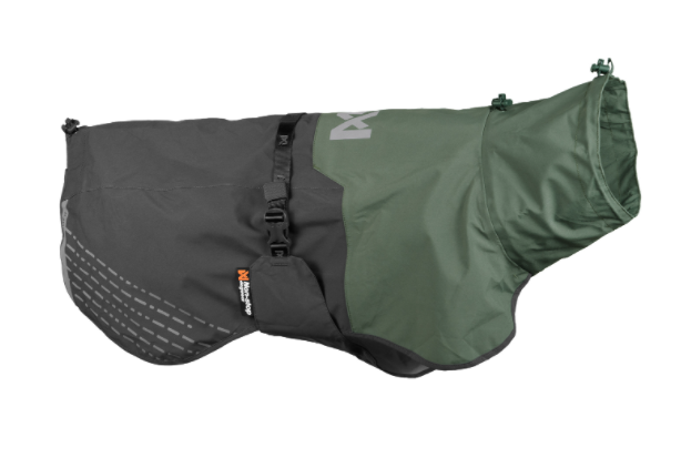 Str.33cm Fjord raincoat, grey/green, Non-Stop