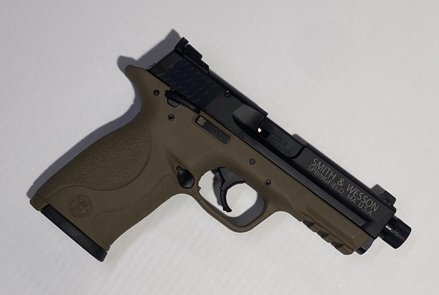 Smith & Wesson M&P22 Comp. 1/2"x28 FDE 1/2X28" FDE .22LR 3,6"/9,1cm pipe