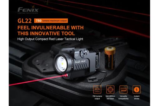 Fenix GL22 Tactical Weapon Light with Red Laser Sight