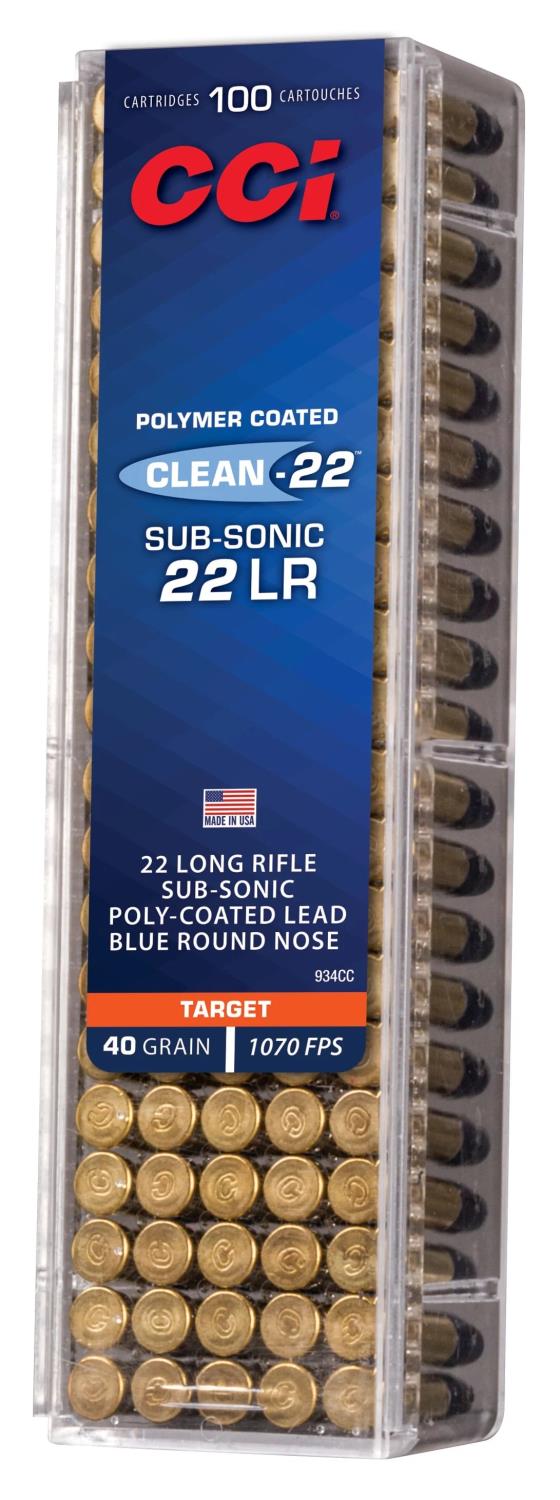 CCI 22 LR SUB Target Clean-22 Blue 40 LRN