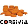 Corsiva Leirdue Oransje 150stk