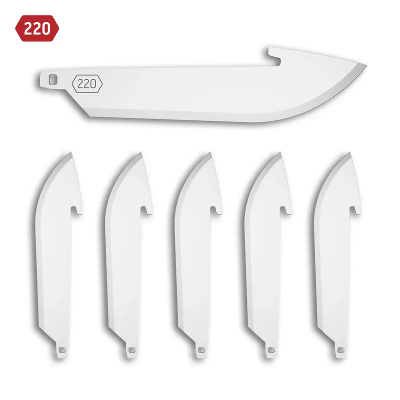 2.2" DROP POINT BLADES 6-PACK, Outdoor Edge