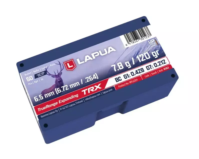 Lapua kule 6,5 7,8g/120grs TRX