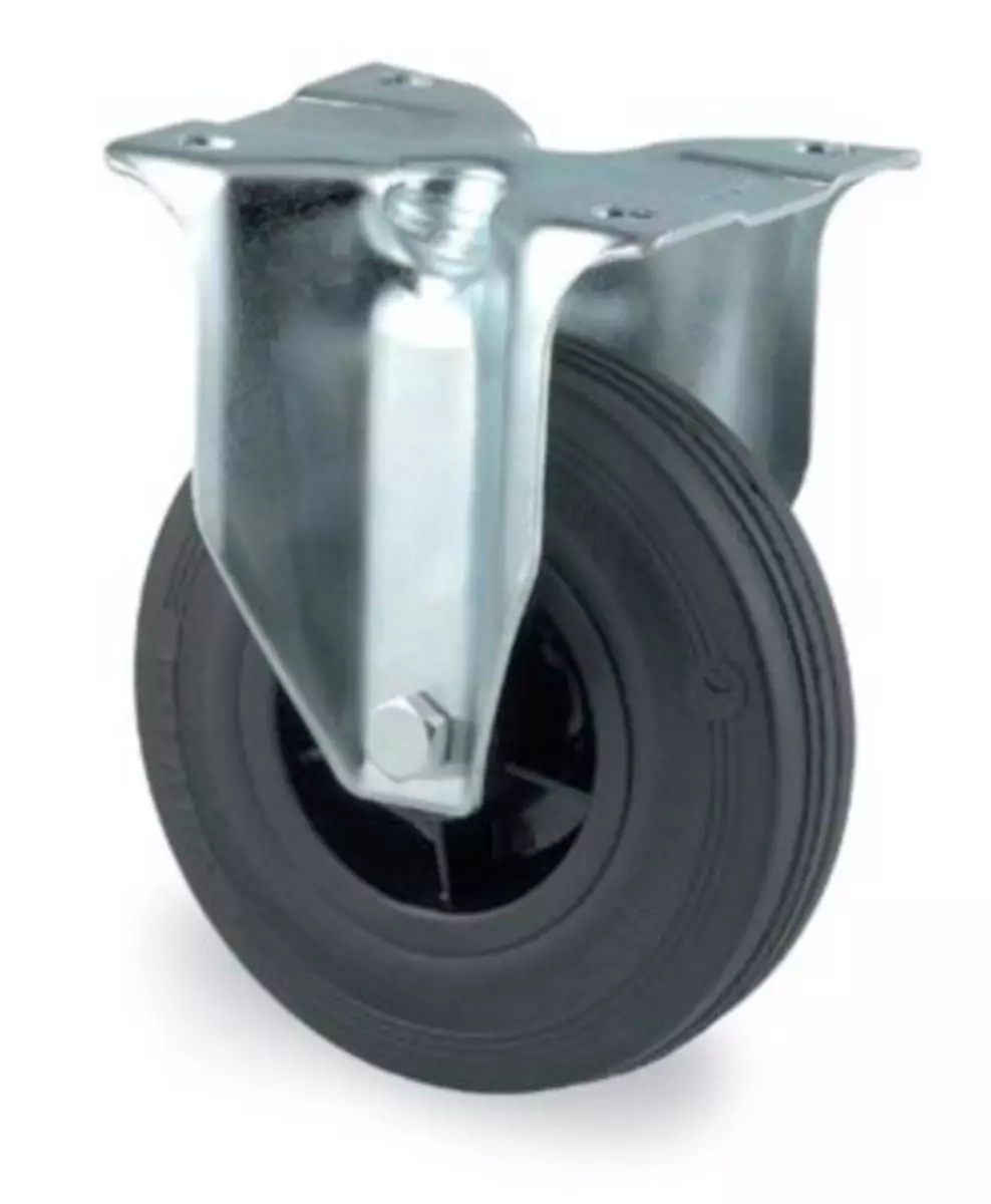 Fast hjul gummi plate Tente Ø100mm