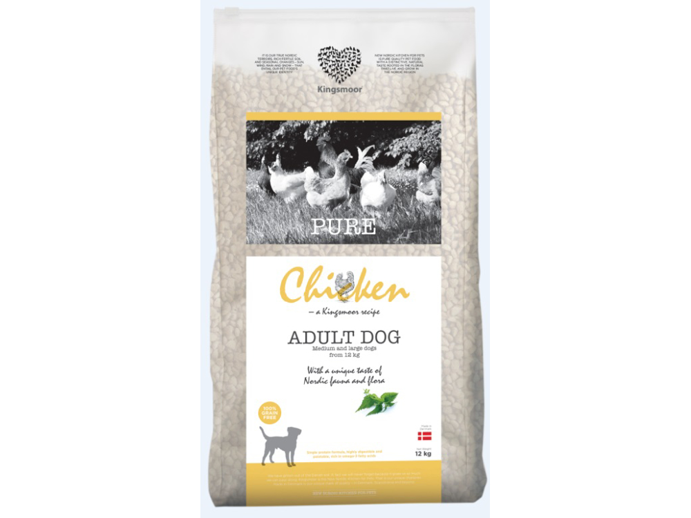 Kingsmoor chicken medium and lage breed adult dog 500g.