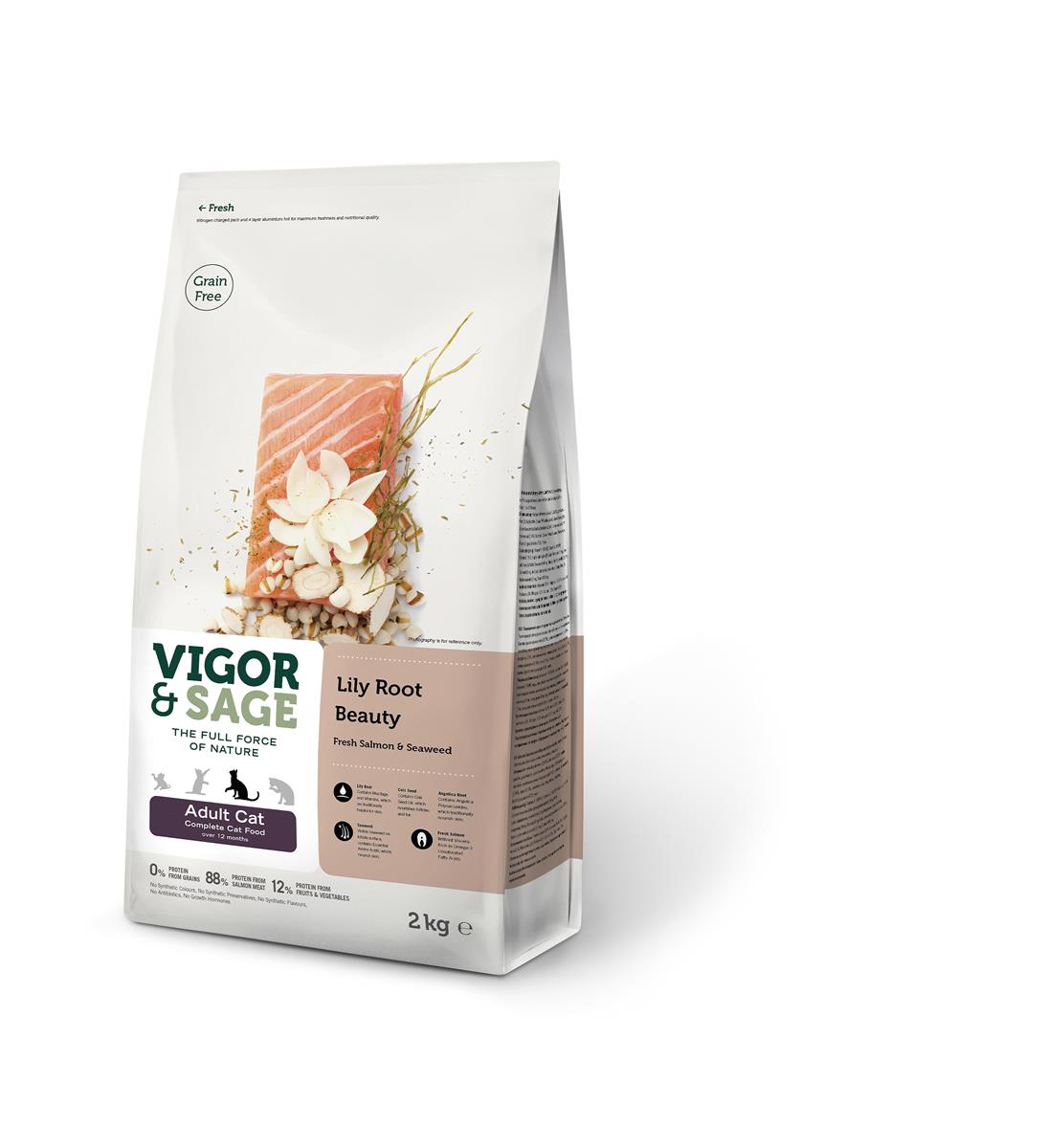 Vigor&Sage lily root beauty adult cat 2kg