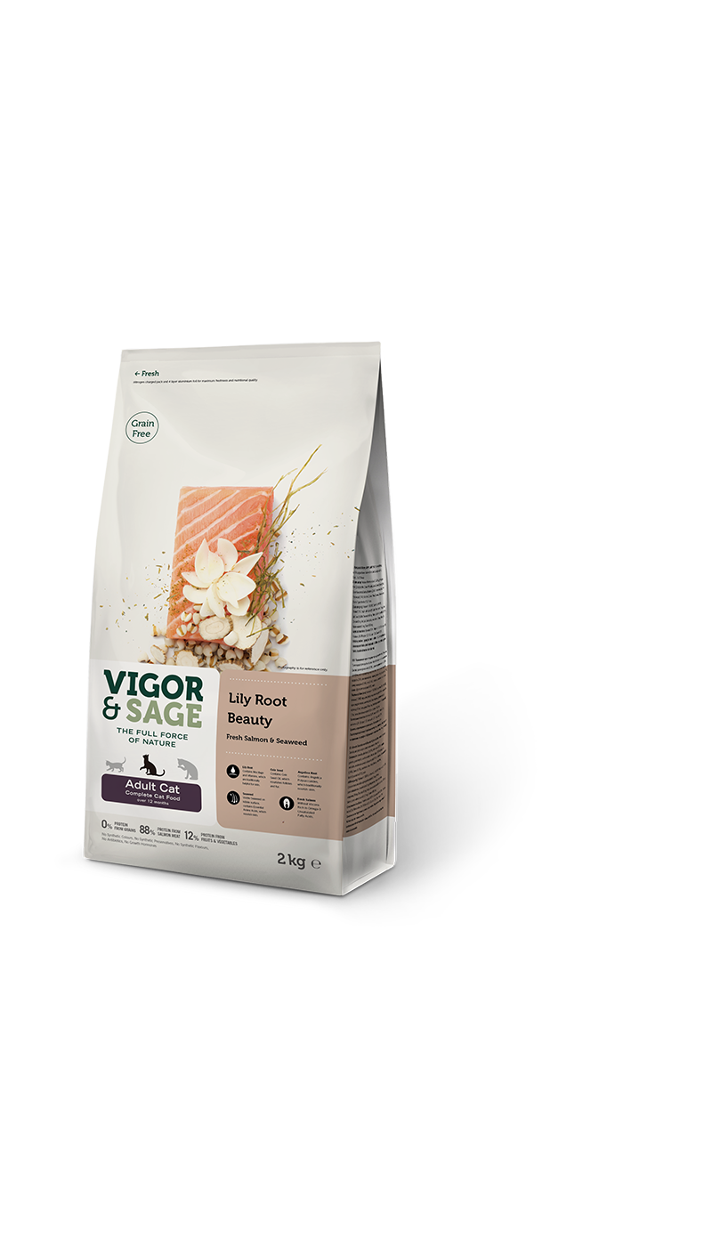 Vigor&Sage lily root beauty adult cat 4kg