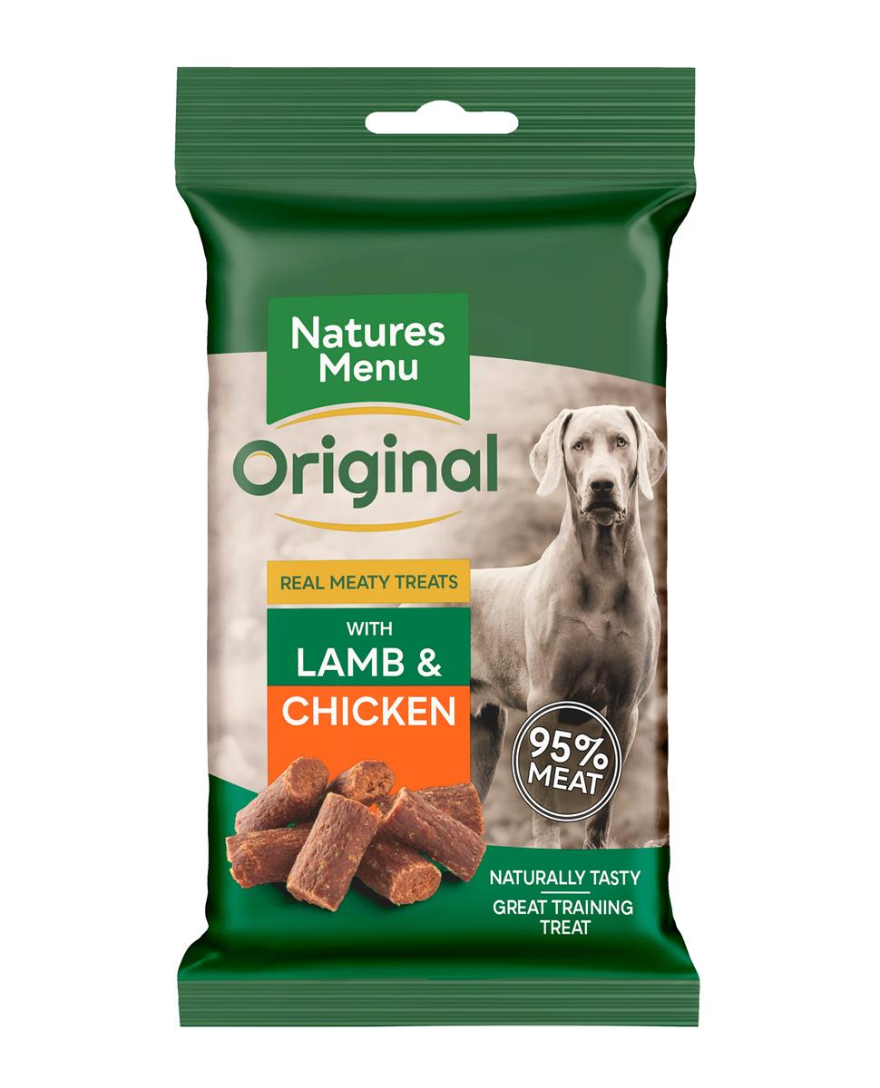 Natures Menu Treats with lamb 95% real meat 60g.