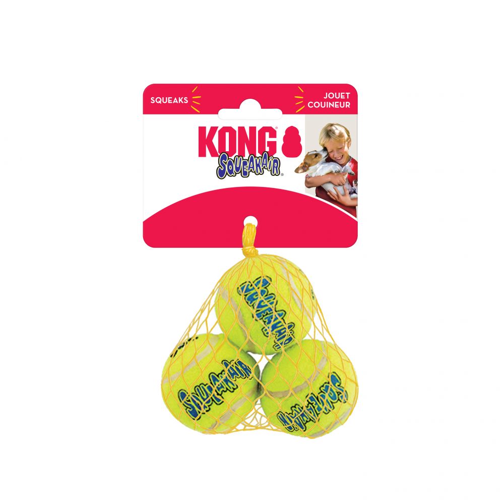 Kong squeakair balls 3pk small.