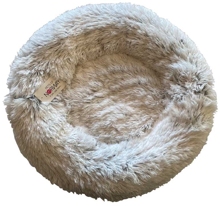 Pets of Norway donutseng hvit 76X76cm
